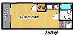 メゾンド葵 ワンルームの間取図画像