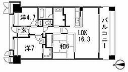 ルネ・エスタトーレ 3LDKの間取図画像