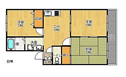 エントピア畷A 3DKの間取図画像