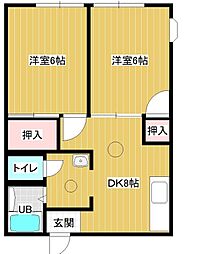 間取図画像 2LDK