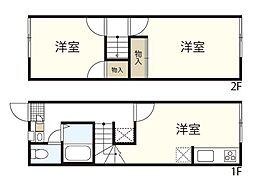 レオパレスひいらぎIII 1階2DKの間取り