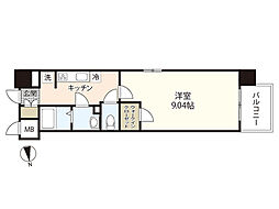 第32友建ビル 1Kの間取図画像