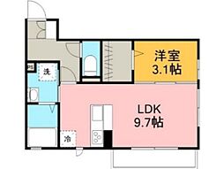 レオーネ18 1LDKの間取図画像