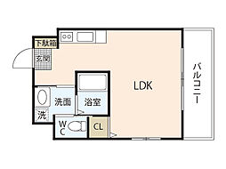住吉町Mビル ワンルームの間取図画像