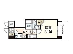 Peaceofi 1Kの間取図画像