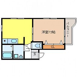 ミタテコーポ 1DKの間取図画像