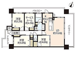 フローレンス海田プレステージ 3SLDKの間取図画像