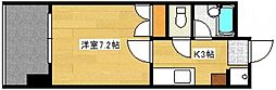 IKS2. 1Kの間取図画像