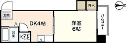 第8佐野ビル 1DKの間取図画像