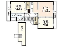 間取図画像 2LDK