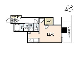 ソフィアコート江波南 4階1DKの間取り