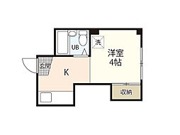 今田船舶ビル 1Kの間取図画像