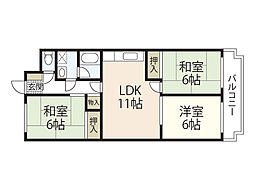 間取図画像 3LDK
