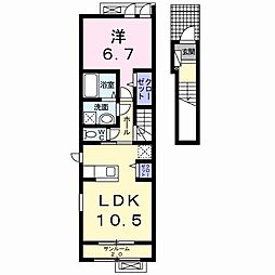 セリシール1 1LDKの間取図画像