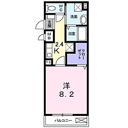 ミニヨンハウス 1Kの間取図画像