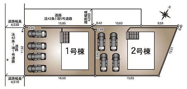 駐車場4台可能！来客やお子様の成長にも対応できます。