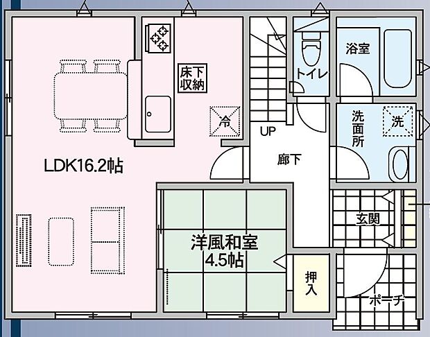 帰宅動線が良く、家事もスムーズ。