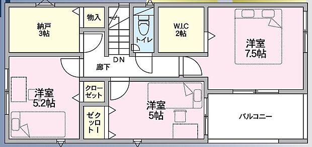 収納充実、多様な使い方が可能。