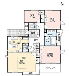 間取図画像 3LDK