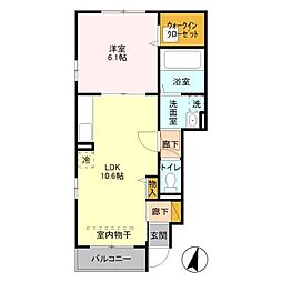 間取図画像 1LDK