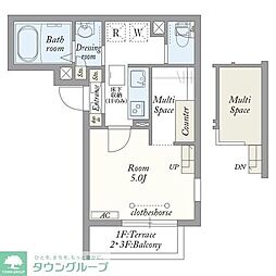 Ｍｙ　Ｓｔｙｌｅ　ｖｉｎｔａｇｅ　千間台 2階1SKの間取り