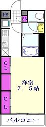 リブリ・Y&S 2階1Kの間取り