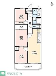 ライオンズマンション三郷第3 5階2SLDKの間取り