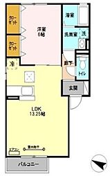 間取図画像 1LDK