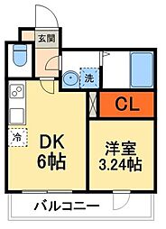 間取図画像 1DK