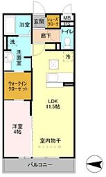 間取図画像 1LDK