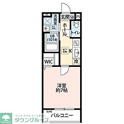 第三銀マンション 1Kの間取図画像