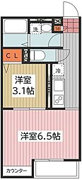 ゾンネンハイムIII 2Kの間取図画像