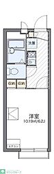 レオパレスハポネス2 1Kの間取図画像