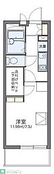 レオパレスエターナル1 1Kの間取図画像