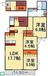 ForestGrandeI フォレストグランデワン 3LDKの間取図画像