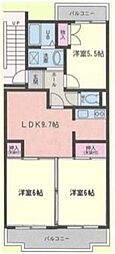 TOWAハイネス 3LDKの間取図画像