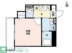 robot home 三郷II 1Kの間取図画像