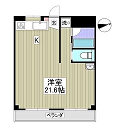カーサ・ステラ ワンルームの間取図画像