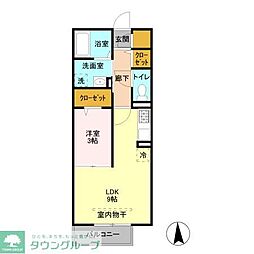 メイサ氷川 1LDKの間取図画像