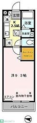 エスペランサ 1Kの間取図画像