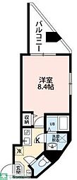 SkyDokkyo 1Kの間取図画像