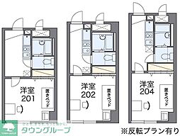 レオパレスひえだ 1Kの間取図画像