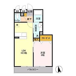 レガーロ 1LDKの間取図画像