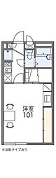 レオパレスマリリン 1Kの間取図画像