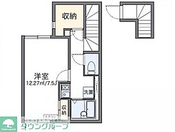 レオネクストルピナス 1Kの間取図画像