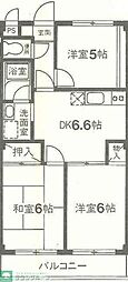 Sハイツ 3DKの間取図画像