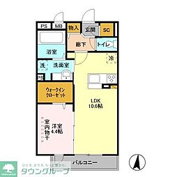 roidel'ours3 1LDKの間取図画像