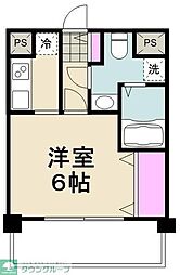 TKフラッツ草加 1Kの間取図画像