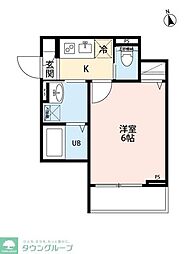 フォート・デルッシMS 1Kの間取図画像