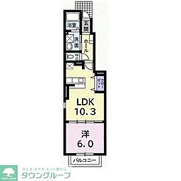 ドレー・アンファン3 1LDKの間取図画像